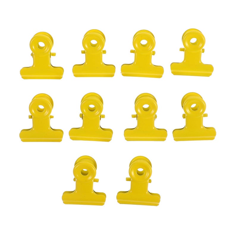 Colorful 22mm Round Binder Clips 10 Pack Small Document Clamps for Office School Home - Image 2