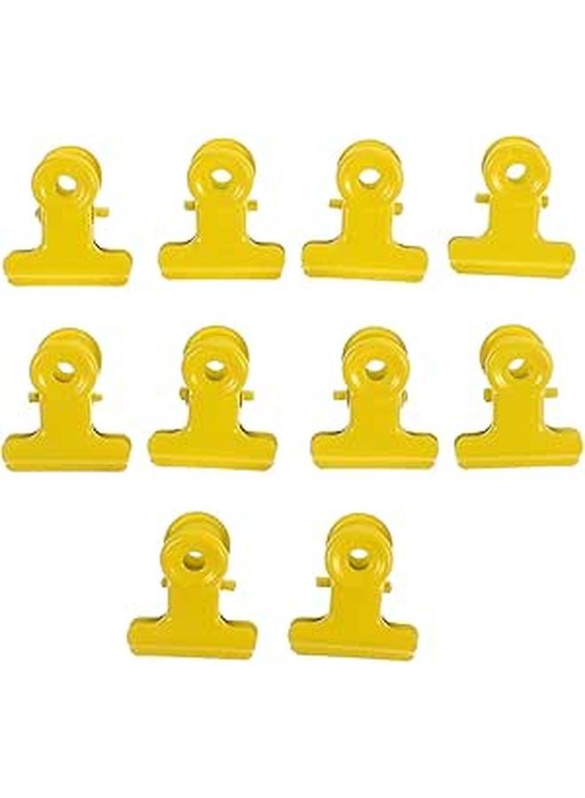Colorful 22mm Round Binder Clips 10 Pack Small Document Clamps for Office School Home - Image 1
