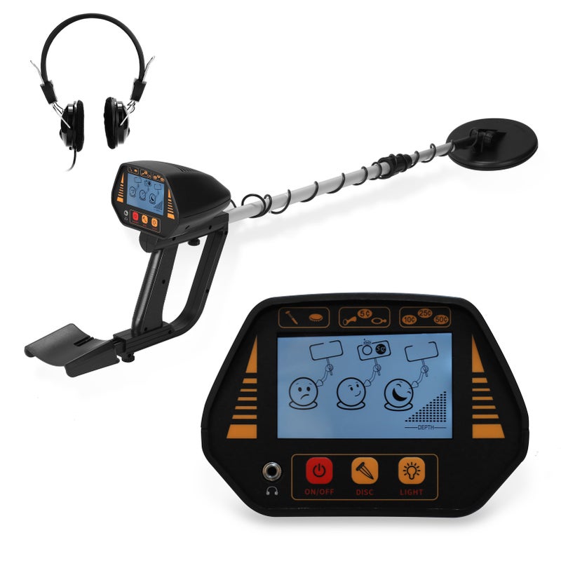 MD920 Handheld Portable Underground Metal Detector Detachable Easy Installation High Sensitivity Treasure Gold Metal Detecting Tool Large Back-lit LCD Display Screen 3 Adjustable Modes 160mm - Image 1