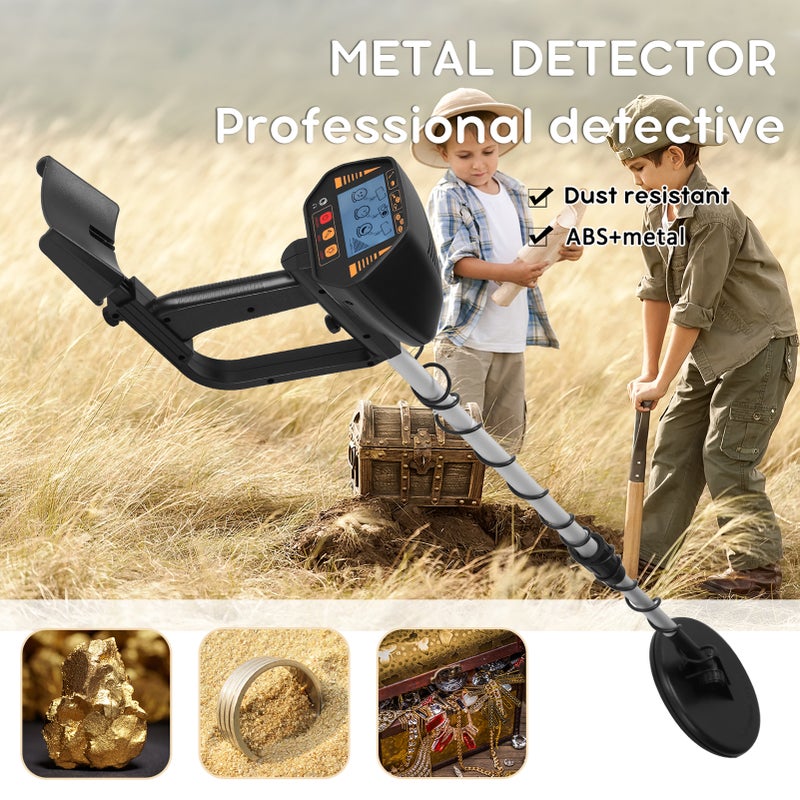 MD920 Handheld Portable Underground Metal Detector Detachable Easy Installation High Sensitivity Treasure Gold Metal Detecting Tool Large Back-lit LCD Display Screen 3 Adjustable Modes 160mm - Image 2