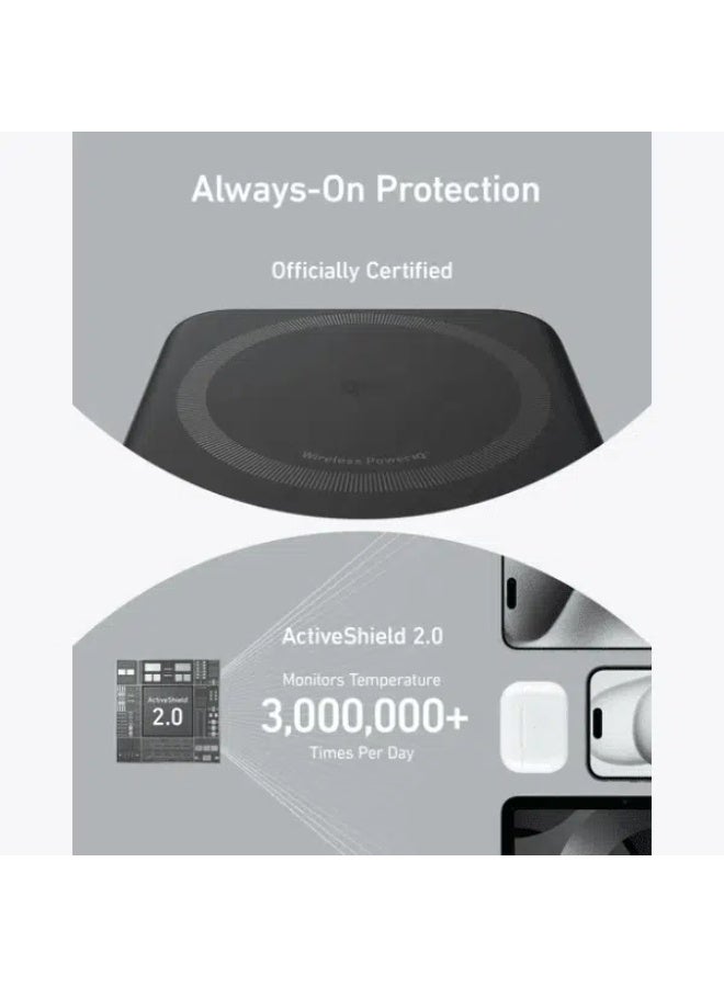 Anker A1654P11 Ultra Fast CHARGING, Qi2 Certified, 15W 10000mAh Magsafe power Bank with Smart Display – Black Stone - Image 3