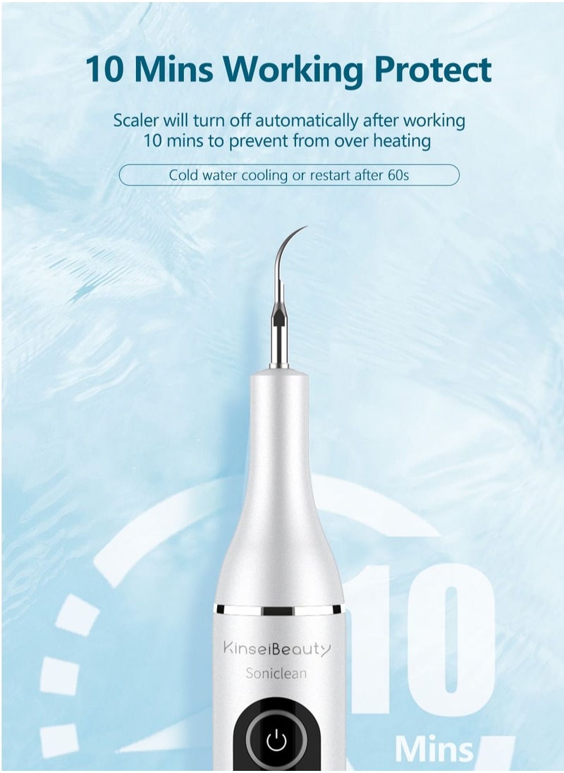KinseiBeauty - Dental Scaler Ultrasonic Teeth Calculus Plaque Remover Electric Sonic Tartar Eliminator Stains Removal - Image 1