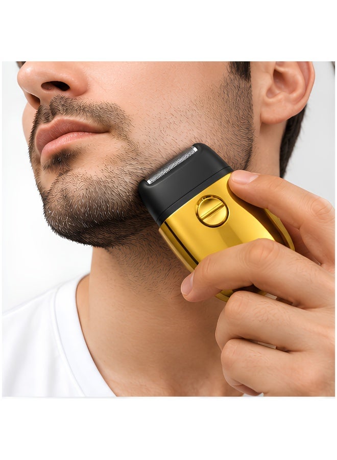 Daling Premium Luxury Gold Electric Shaver – Compact Rechargeable Travel Razor for Men - Image 3