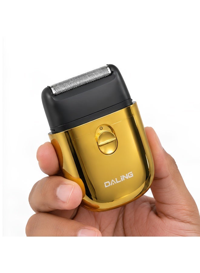 Daling Premium Luxury Gold Electric Shaver – Compact Rechargeable Travel Razor for Men - Image 5