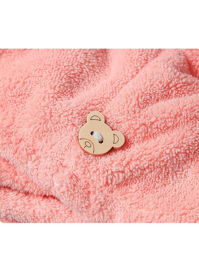CLUZE CLUZE Microfiber Hair Towel Wrap | Hair Drying Towel, Ultra Absorbent Fast Drying Hair Towel Wraps for Wet Hair (Pink) - Image 2