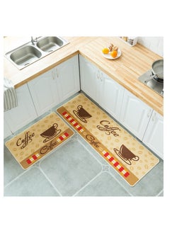 Bestdeal decorative kitchen rugs 2 pieces non-slip rubber backing doormat runner area mats sets, grey (40X60+40X120cm) - pzsku/ZCA313771DE61E21B8F5CZ/45/_/1663926827/c7f954a7-31e7-421d-a31c-cc5a7683aa55