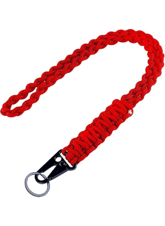 Green Tiger Heavy Duty Braided Weaving mobile phone lanyard Neck Lanyard Keychain for Men Women - Image 1