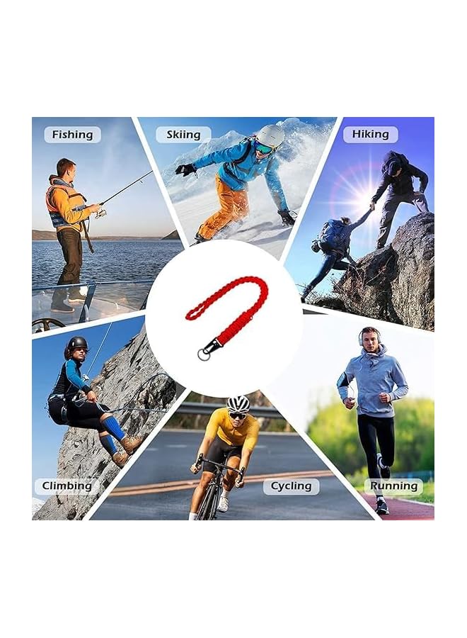 Green Tiger Heavy Duty Braided Weaving mobile phone lanyard Neck Lanyard Keychain for Men Women - Image 4