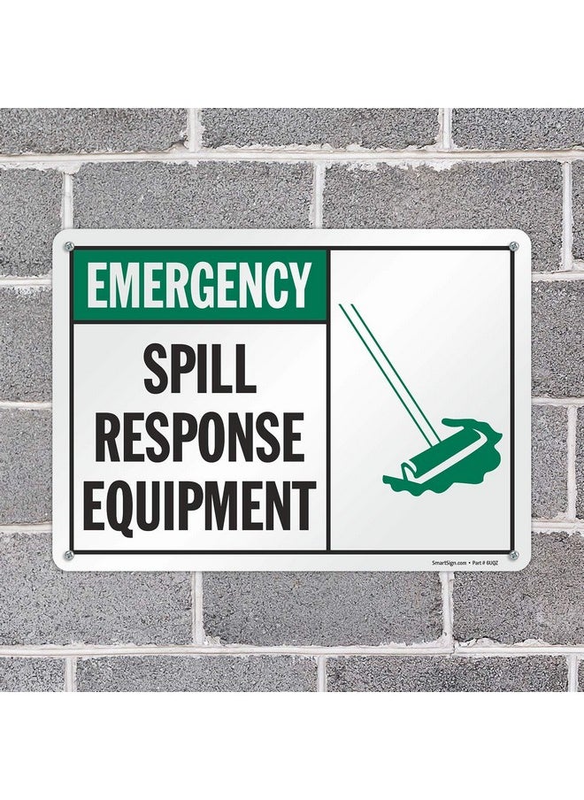SmartSign SmartSign "Spill Response Equipment" Sign | 10" x 14" Aluminum  - Image 3