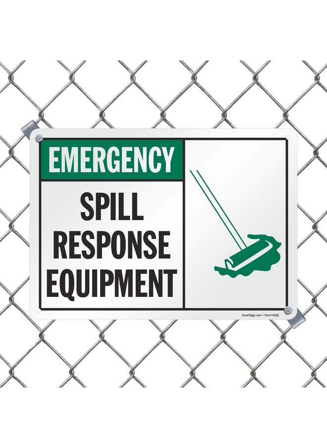 SmartSign SmartSign "Spill Response Equipment" Sign | 10" x 14" Aluminum  - Image 2