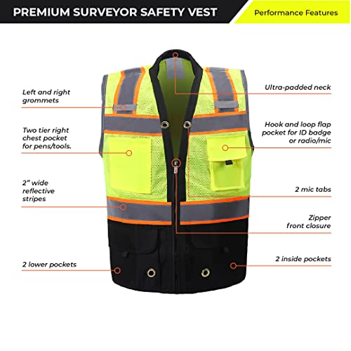 ShineBright Shine Bright Safety Vest - High Visibility with Reflective Straps and Pockets – Soft, Durable, and Breathable – ANSI CLASS 2 (Size Large, Royal Blue) - Image 3