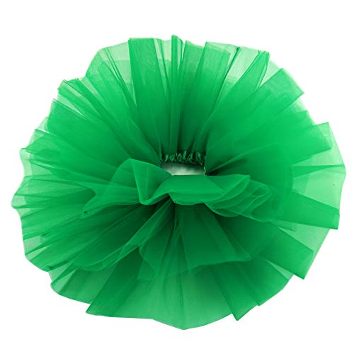 BGFKS 5 Layered Toddlers Tulle Tutu Skirt for Girls with Headband for Baby Girl 0 to 36 Months (Green, S,0-6 Months) - Image 2