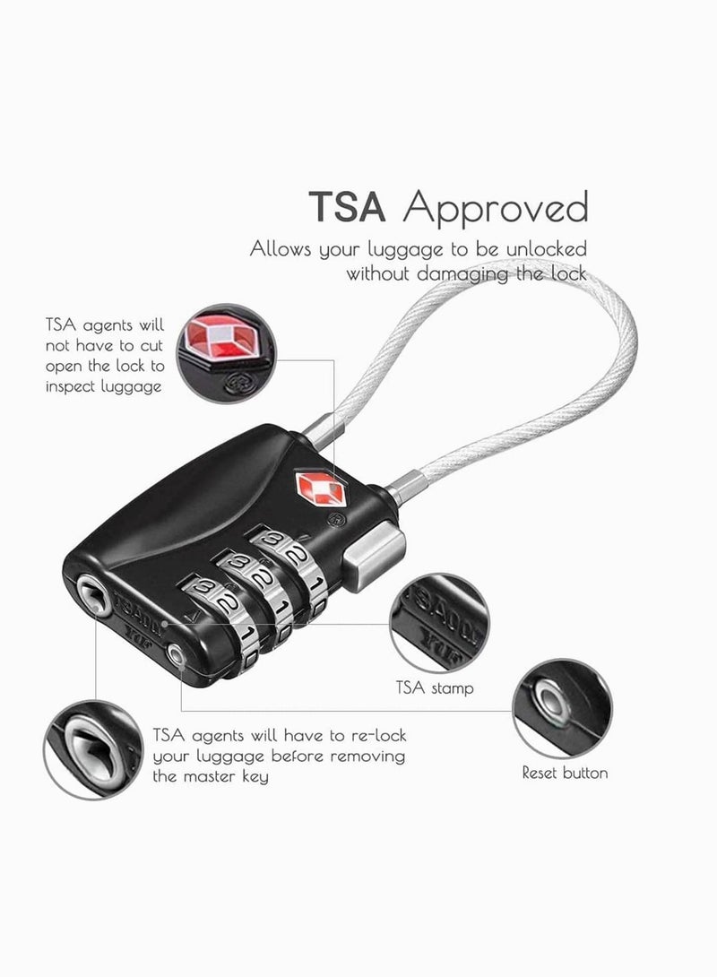 Y&D TSA Travel Luggage Lock, SYOSI Alloy Customs Combination Code Lock Padlock for Zipper Bag Handbag Suitcase, Suitcase Locks, Securing Gates, Garages, Cupboards  - Image 5