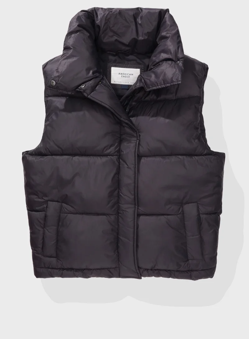 American Eagle Zip Detailed Jacket