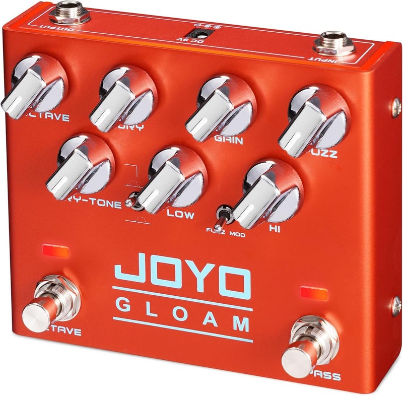 JOYO Bass Guitar Pedals Octave Fuzz Effect Pedal High Gain with Dual Independent Footswitch for Bassist Electric Guitar Bass (GLOAM R-29) - Image 1