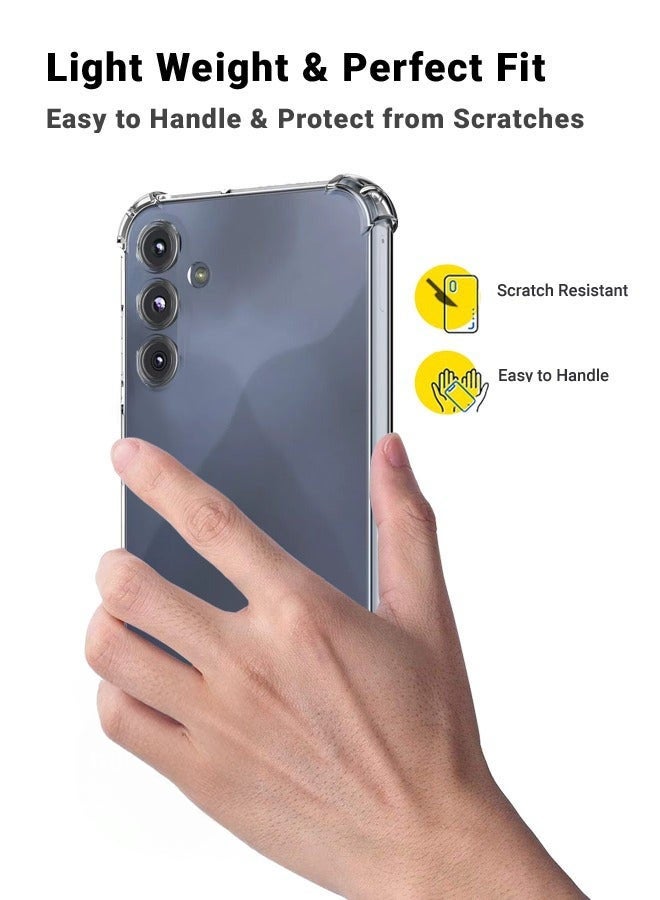 LEDIN 2 in 1 Samsung Galaxy A16 5G Protection Pack - Ultra Clear Shockproof Case & Edge-to-Edge Screen Protector, 360 Degree Protection, Back Cover & Screen Protector for Samsung Galaxy A16 5G - Image 3