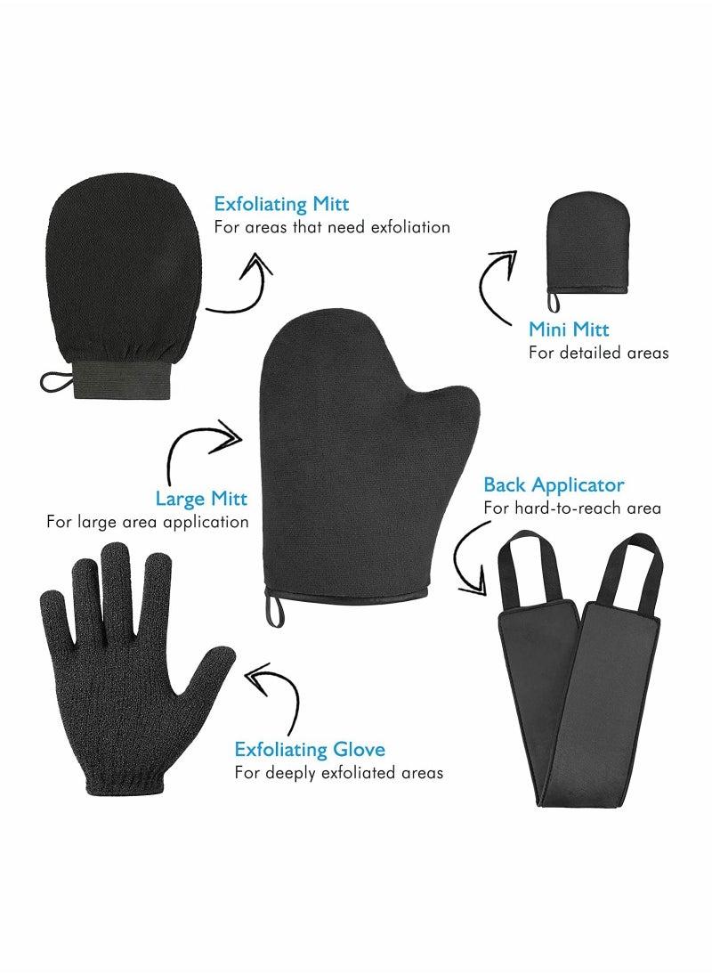 Self Tanning Mitt Applicator Kit, Back Tanning Applicator Tanning Mitts Set