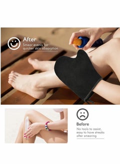 KASTWAVE Self Tanning Mitt Applicator Kit, Back Tanning Applicator Tanning Mitts Set  - Image 2