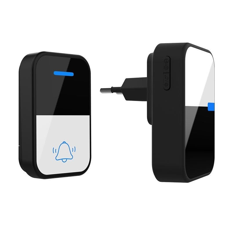 AUSHA Self-Power Wireless Doorbell - IP44 Waterproof, No Battery Required, 38 Melodies, 150m Range, Four Volume Levels - Ideal for Home, Office, Elders & Patients - Image 1