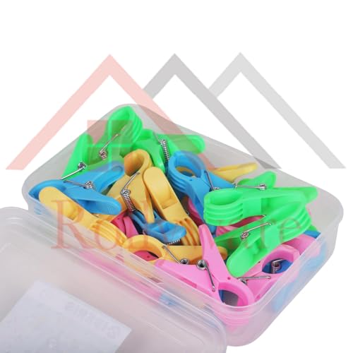 ROLLYWARE ® Heavy Duty Premium Multipurpose Clothes Clip for Indoor and Outdoor, Strong and Durable, Anti Rust Peg, Clothes Drying Pegs (Round Pack of 24) - Image 4