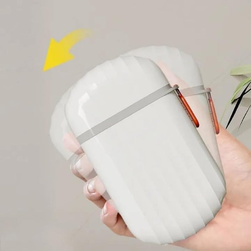 HemizaPack of 2 Leakproof Travel Soap Box with Lid, Soap Case Container with Soap Dish, Soap Holder for Travelling, Bathroom, Camping and Gym - Image 5