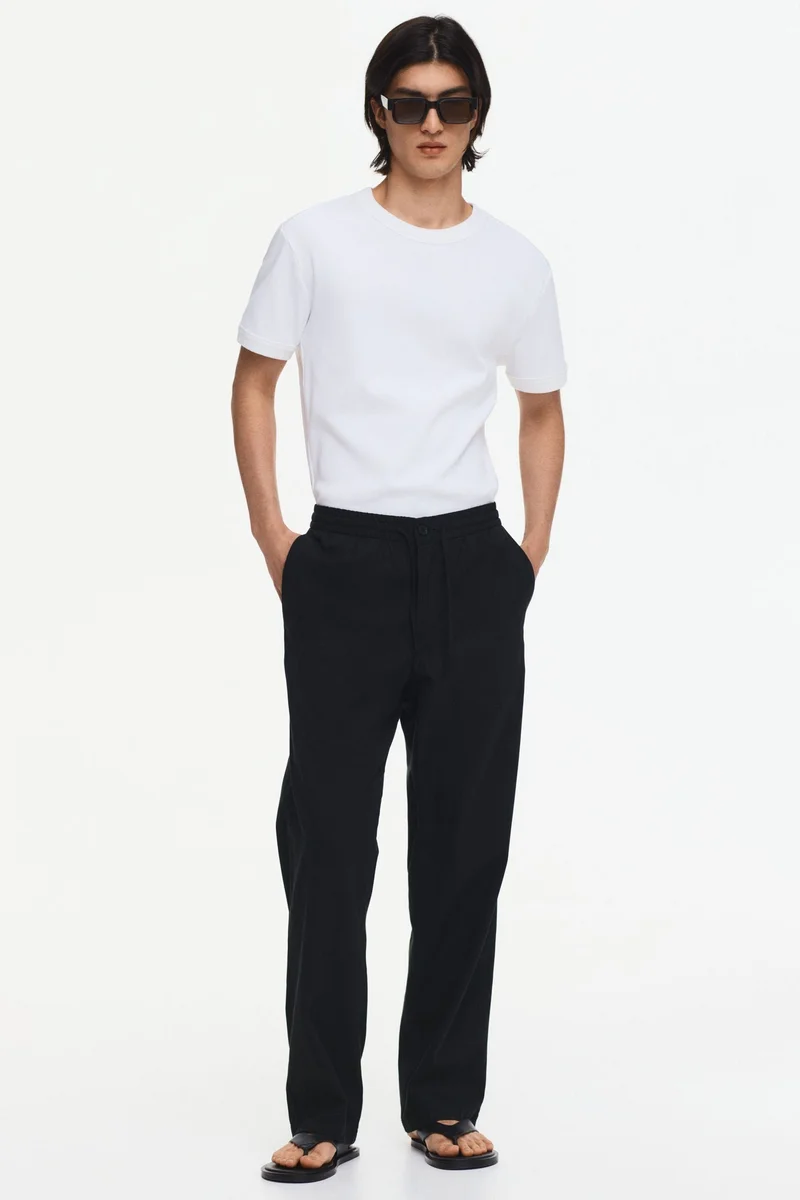 H&M  Relaxed Fit Trousers for Men | Best Price UAE