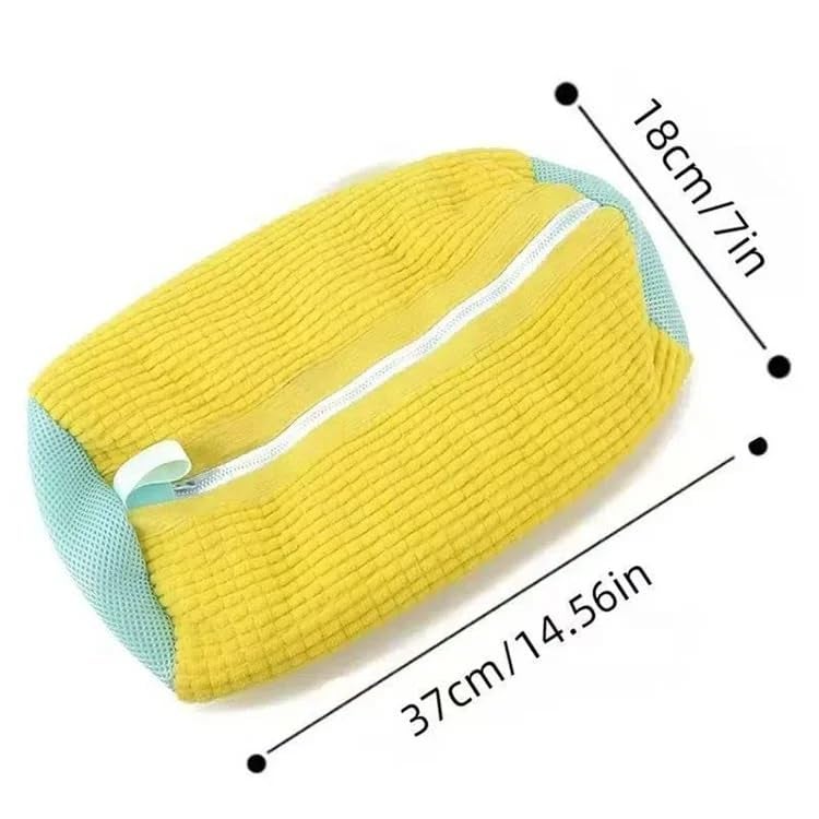 Washing Machine Shoe Bag - Shoe Protector Bag for Washing Machine & Dryer - Durable and Easy to Use - Keeps Shoes Clean and Protect Your Washing Machine (Grey) - Image 2