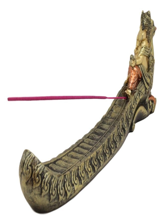 إيبروس جيفت تمثال إيبروس للإله الهندوسي الأعلى غاناباتي، اللورد غانيشا، راكباً طاووساً، حامل أعواد البخور، الهندوسية، فاستو، إله الحكمة، النجاح، والازدهار، تمثال صغير لتزيين المذبح - Image 3