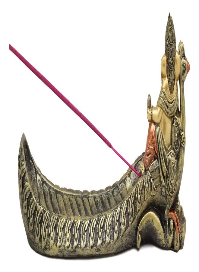 إيبروس جيفت تمثال إيبروس للإله الهندوسي الأعلى غاناباتي، اللورد غانيشا، راكباً طاووساً، حامل أعواد البخور، الهندوسية، فاستو، إله الحكمة، النجاح، والازدهار، تمثال صغير لتزيين المذبح - Image 4