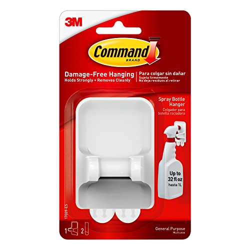 Command Spray Bottle Hanger with 2-Strips, 2-Pack, Organize Damage-Free - Image 1