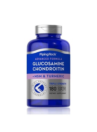 Glucosamine Chondroitin with Turmeric & MSM | 180 Caplets | Triple Strength | Non-GMO, Gluten Free Supplement - pzsku/ZCA322A90201688086976Z/45/_/1689282722/0f6b052b-7f15-4a6b-aec1-bd1567afa999