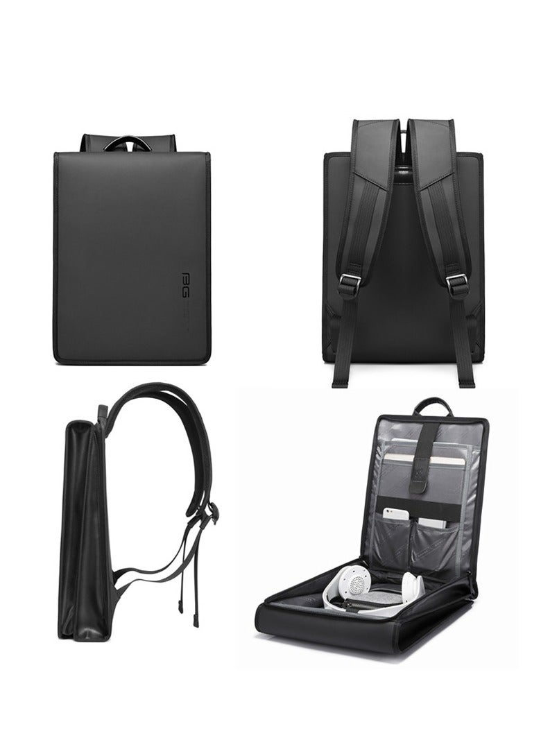 بانجي BANGE 7252 Leather Backpack -Grey  - Image 2