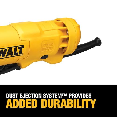 DEWALT Angle Grinder, 4-1/2-Inch, 11-Amp, 11,000 RPM, With Dust Ejection System, Corded (DWE402W) - Image 4