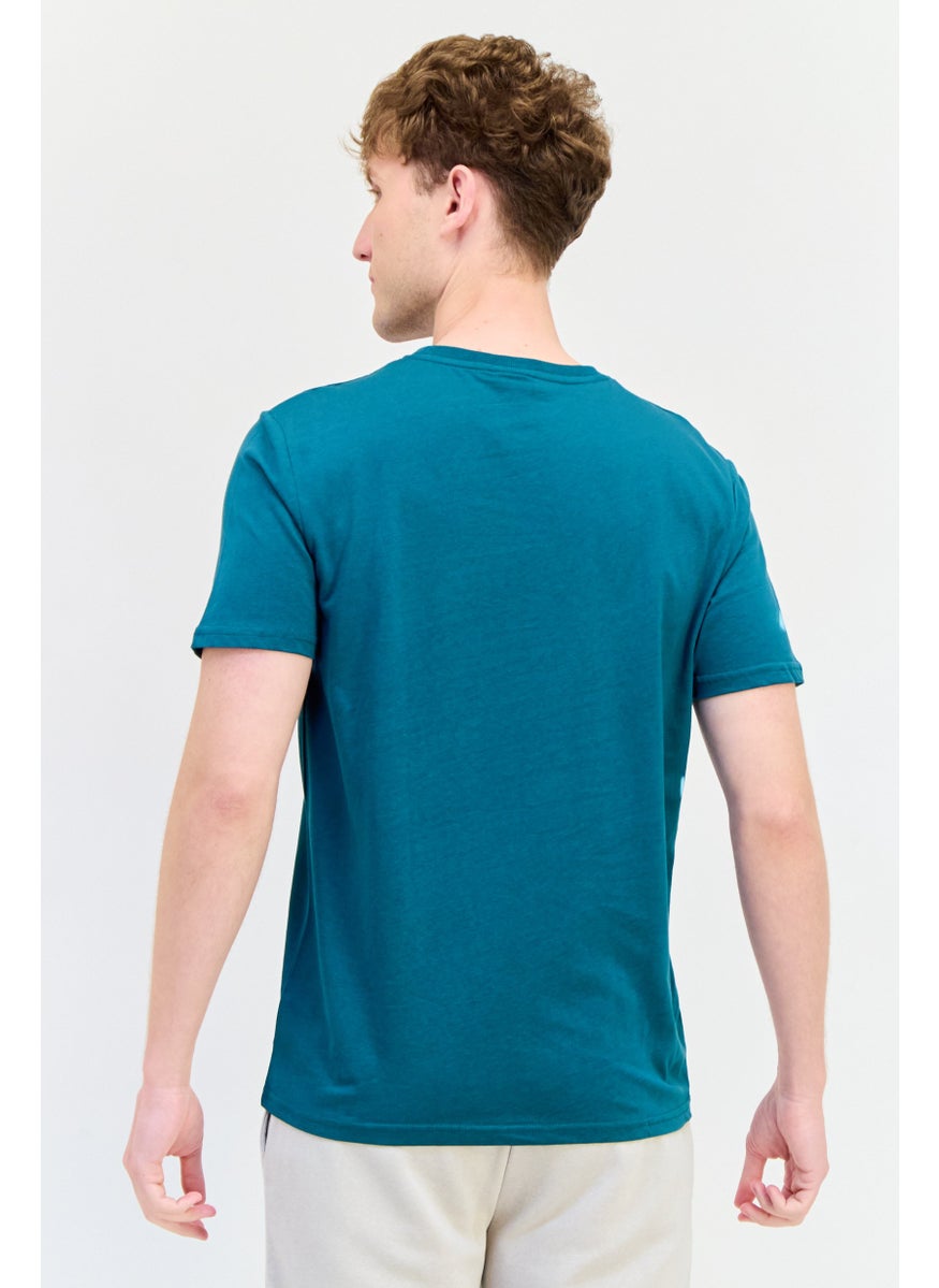 TapouT Men Sportswear Fit Short Sleeve Outdoor T-Shirt, Forest Green  - Image 3