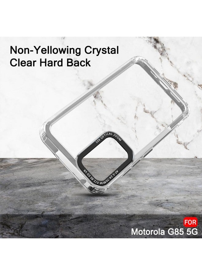 TheGiftKart Hybrid ShockProof Motorola Moto G85 5G Back Cover Case | Stylish Camera Border | Plated Buttons | Crystal Clear Hard Back Cover Case for Motorola Moto G85 5G (TPU & PC, Transparent Bumper) - Image 4