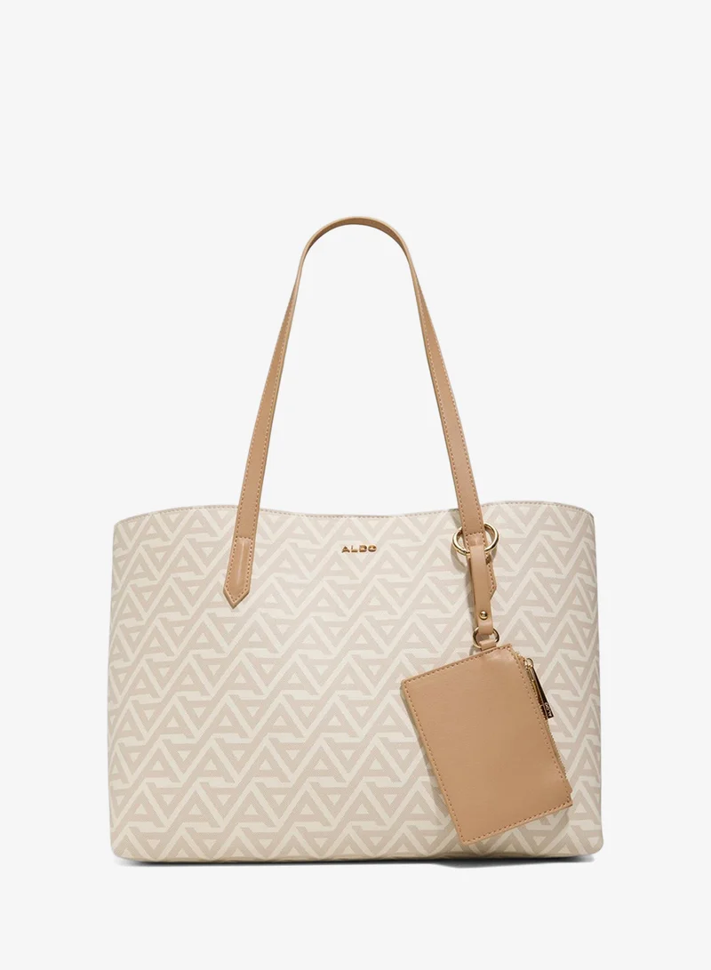 Aldo Womens Bone Multi Top Zipper Tech Bag