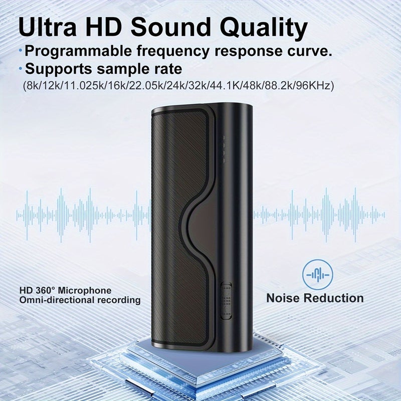 KeenPlus 64GB Voice Recorder 35 Days Digital Audio Recording Ultra HD Noise Reduction 5000mAh Type C Portable - Image 4