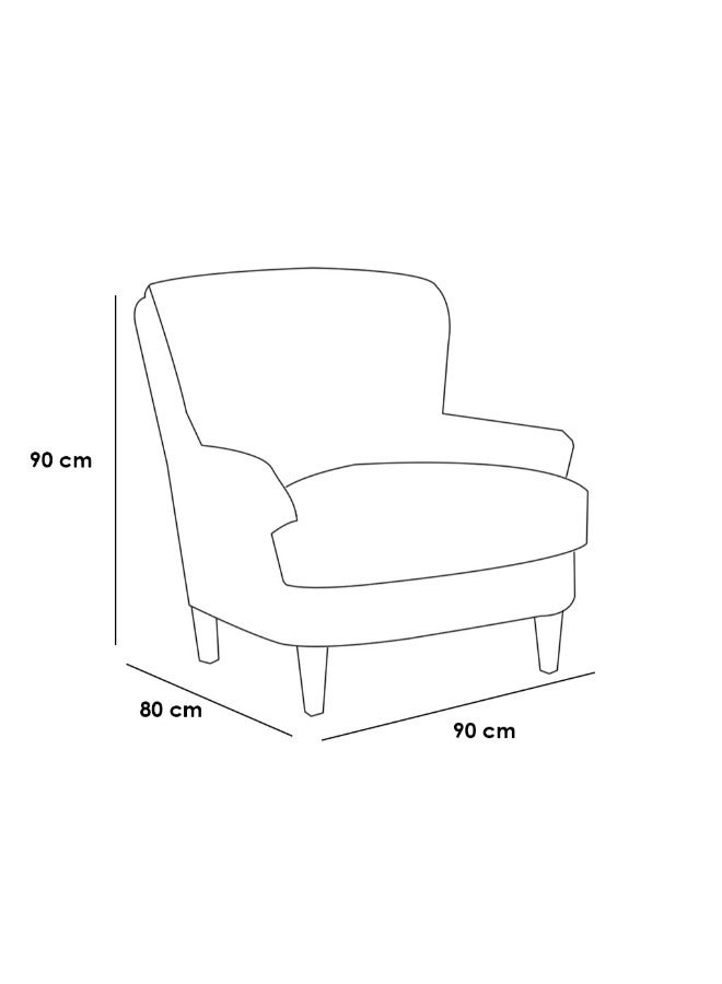 Al Home Chair 90×80×90 cm - Beige  - Image 2