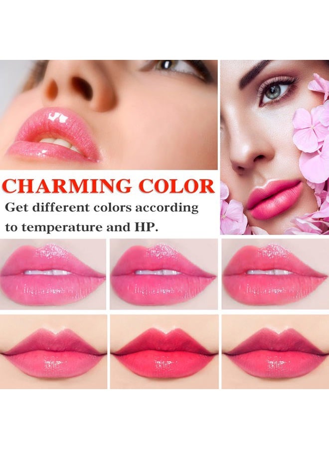 LZYLLS 2 Pack Crystal Jelly Flower Lipstick,Magic Temperature Color Change Lip Gloss Lip Stick PH Clear Magic Lipstick Long Lasting Nutritious Moisturizing Lip Balm（Set B） - Image 5