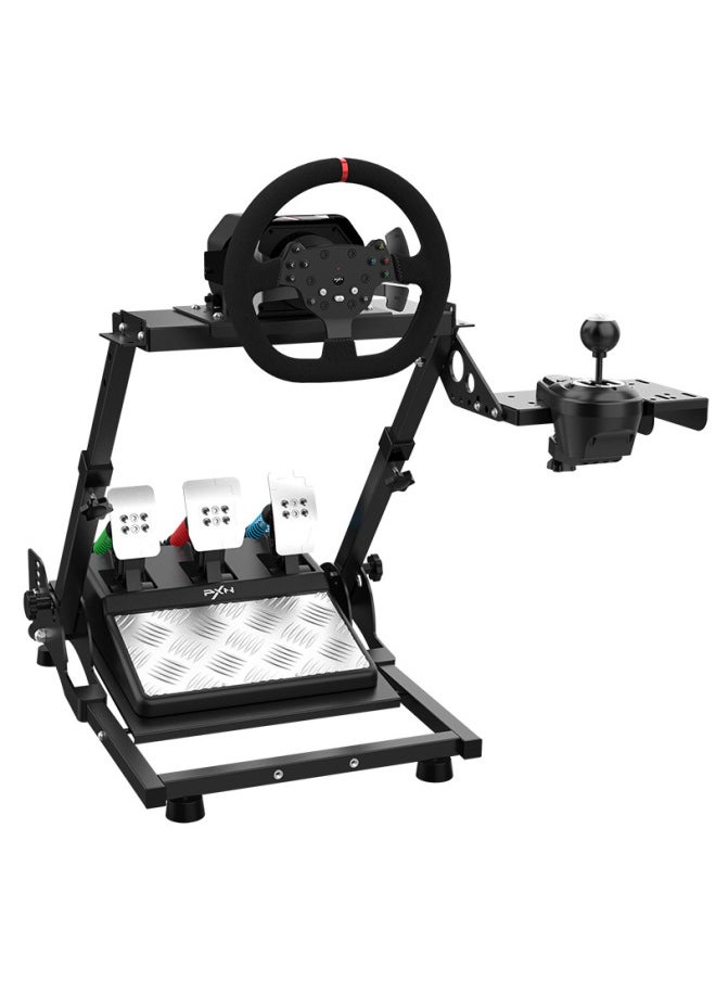 Generic - Laishida PXN-A10 Game Steering Wheel Bracket Gear Lever Bracket Pedal Pc Racing Simulation Folding Bracket-Product Color:PXN-A10 - Image 1