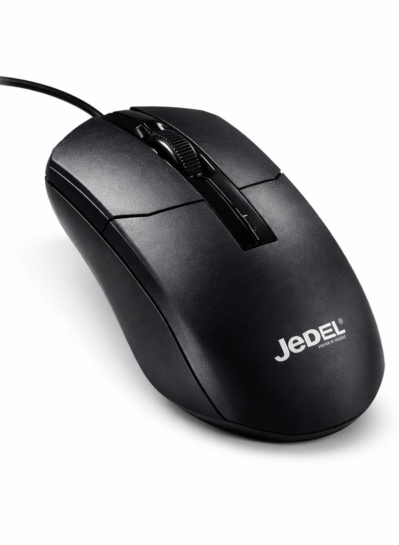 Jedel CP72+ USB Wired Mouse 3D Optical Mouse With Light - Image 1