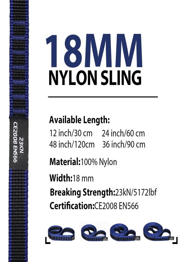 KLYTORX 18mm Nylon Climbing Sling Runner, 23KN CE2008/EN566 Certified - Image 1