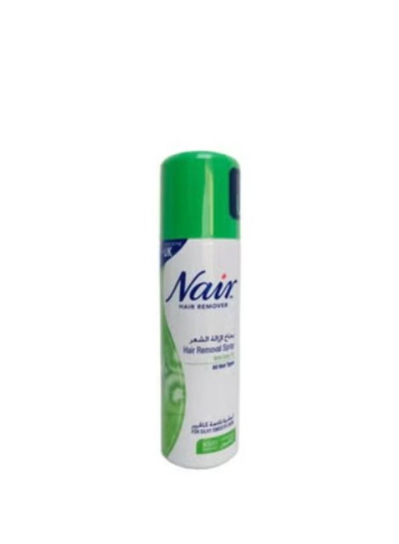 Nair Hair Removal Spray with Baby Oil & Lemon Fragrance for All Hair Types 200 ml
