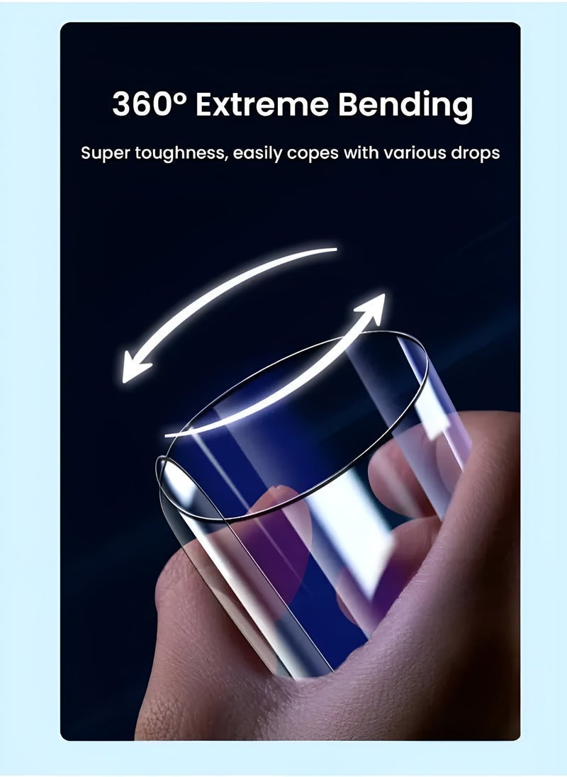 راكسوم واقي شاشة Yesido Premium Hydrogel Film الرقيق والمرن (MSHFMN) لهاتف Honor 300 Pro 5G 2024 - شفاف | فائق الرقة، مرن، ذاتي الإصلاح، مقاوم للخدش، خالٍ من الفقاعات، وضوح عالي الدقة، حماية كاملة لهاتف Honor 300 Pro 5G - Image 5