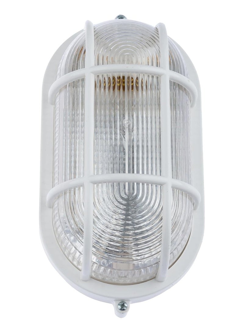 كشاف  بلاستيك أبيض مع لمبه ليد 12 وات ابيض