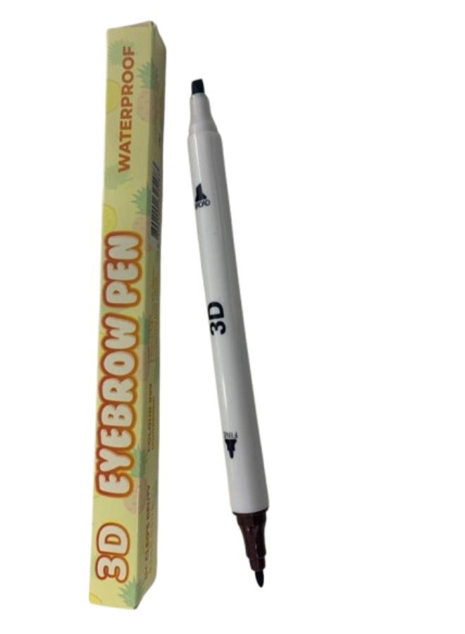 قلم آيلاينر وحاجب 2 في 1 مضاد للماء - أسود - Image 1