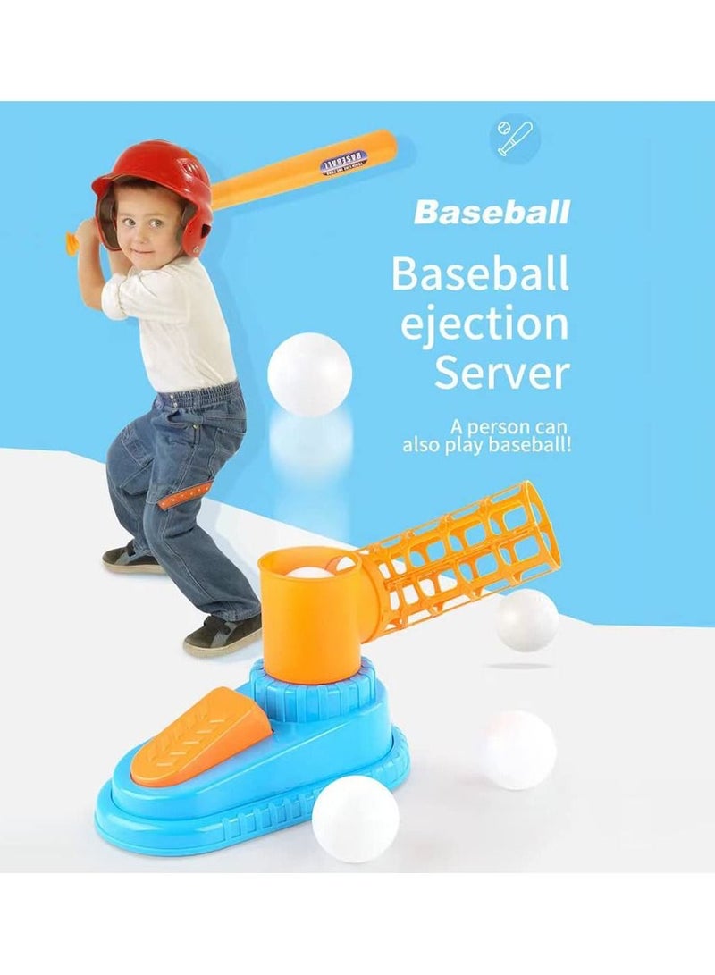كاست ويف KASTWAVE 1 مجموعة أطفال البيسبول آلة رمي البيسبول آلة الضرب التلقائي إبريق اللعب مجموعة الألعاب الرياضية واللعب في الهواء الطلق ألعاب البيسبول لعبة تدريب القاذف للأطفال للجنسين - Image 3