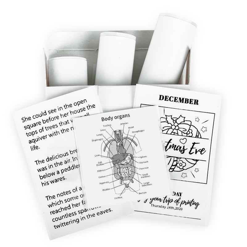 Memoking T02/M02X/M02L White Thermal Paper-10-Year Sticky 50mmx3.5m for Journal Photo Texts Study Notes and More, 3 Rolls - Image 1