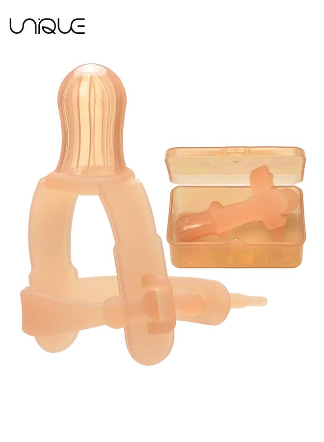 Unique Thumb Sucking Stop - 1-3 Years old Baby - Adjustable Thumb Guard for Thumb Sucking Silicone Thumb Sucking Treatment Kit for 3-36 Months Baby, Maximum for 1.95”-1.5" Wide Wrist  - Image 1