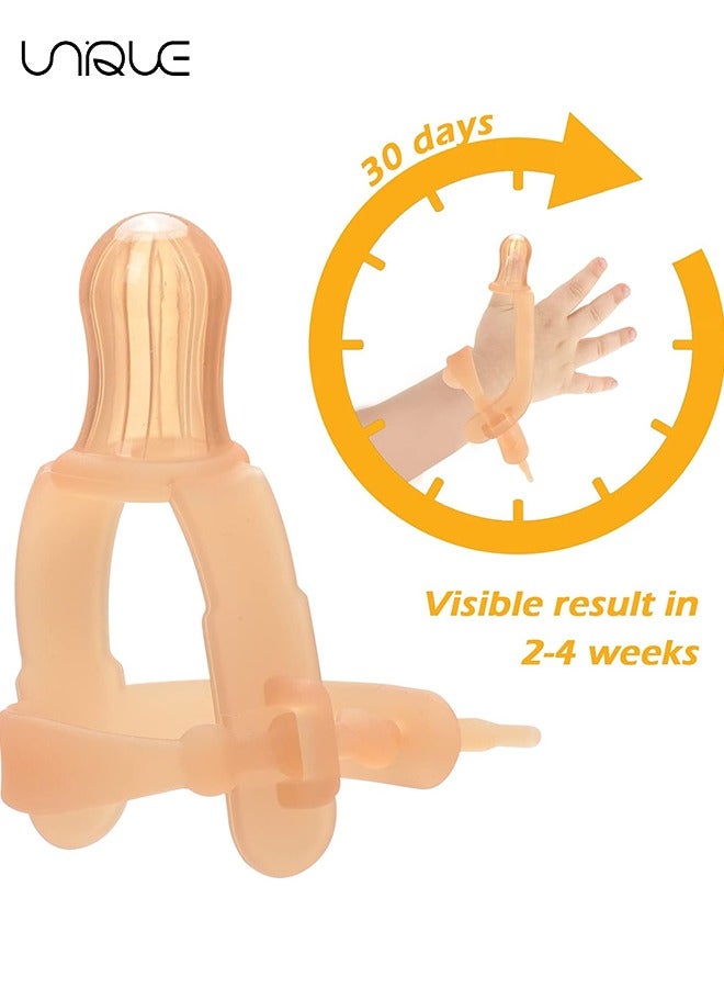 Unique Thumb Sucking Stop - 1-3 Years old Baby - Adjustable Thumb Guard for Thumb Sucking Silicone Thumb Sucking Treatment Kit for 3-36 Months Baby, Maximum for 1.95”-1.5" Wide Wrist  - Image 4